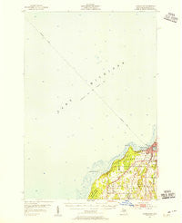 Charlevoix Michigan Historical topographic map, 1:62500 scale, 15 X 15 Minute, Year 1954