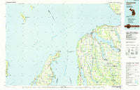 Charlevoix Michigan Historical topographic map, 1:100000 scale, 30 X 60 Minute, Year 1984