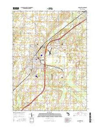 Charlotte Michigan Current topographic map, 1:24000 scale, 7.5 X 7.5 Minute, Year 2017