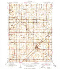 Charlotte Michigan Historical topographic map, 1:62500 scale, 15 X 15 Minute, Year 1949