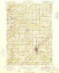 Charlotte Michigan Historical topographic map, 1:62500 scale, 15 X 15 Minute, Year 1949