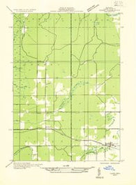 Chase NW Michigan Historical topographic map, 1:31680 scale, 7.5 X 7.5 Minute, Year 1932