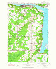 Chassell Michigan Historical topographic map, 1:24000 scale, 7.5 X 7.5 Minute, Year 1946