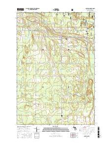 Chatham Michigan Current topographic map, 1:24000 scale, 7.5 X 7.5 Minute, Year 2017