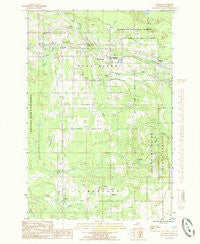 Chatham Michigan Historical topographic map, 1:24000 scale, 7.5 X 7.5 Minute, Year 1985