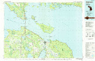 Cheboygan Michigan Historical topographic map, 1:100000 scale, 30 X 60 Minute, Year 1984