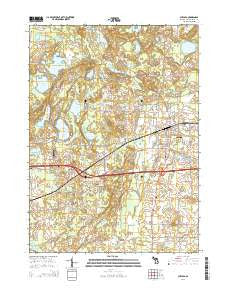 Chelsea Michigan Historical topographic map, 1:24000 scale, 7.5 X 7.5 Minute, Year 2014