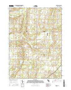 Chester Michigan Current topographic map, 1:24000 scale, 7.5 X 7.5 Minute, Year 2017