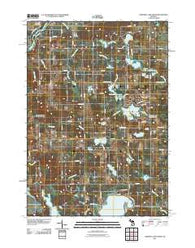 Chippewa Lake North Michigan Historical topographic map, 1:24000 scale, 7.5 X 7.5 Minute, Year 2011