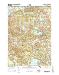 Chippewa Lake North Michigan Historical topographic map, 1:24000 scale, 7.5 X 7.5 Minute, Year 2014