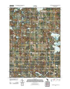 Chippewa Lake South Michigan Historical topographic map, 1:24000 scale, 7.5 X 7.5 Minute, Year 2011