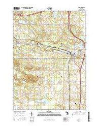 Clare Michigan Current topographic map, 1:24000 scale, 7.5 X 7.5 Minute, Year 2017