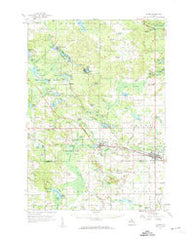 Clare Michigan Historical topographic map, 1:62500 scale, 15 X 15 Minute, Year 1959
