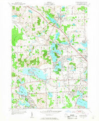 Clarkston Michigan Historical topographic map, 1:24000 scale, 7.5 X 7.5 Minute, Year 1952