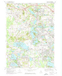 Clarkston Michigan Historical topographic map, 1:24000 scale, 7.5 X 7.5 Minute, Year 1968