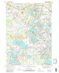 Clarkston Michigan Historical topographic map, 1:24000 scale, 7.5 X 7.5 Minute, Year 1968