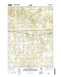 Clifford Michigan Current topographic map, 1:24000 scale, 7.5 X 7.5 Minute, Year 2016