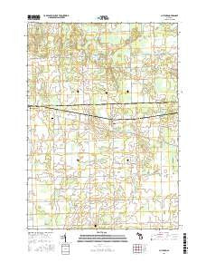 Clifford Michigan Current topographic map, 1:24000 scale, 7.5 X 7.5 Minute, Year 2016