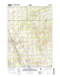 Clio Michigan Historical topographic map, 1:24000 scale, 7.5 X 7.5 Minute, Year 2014