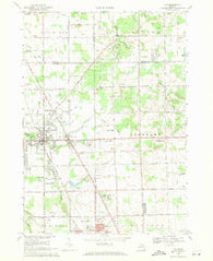 Clio Michigan Historical topographic map, 1:24000 scale, 7.5 X 7.5 Minute, Year 1969