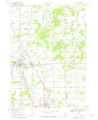Clio Michigan Historical topographic map, 1:24000 scale, 7.5 X 7.5 Minute, Year 1969