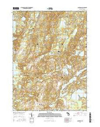 Cloverdale Michigan Current topographic map, 1:24000 scale, 7.5 X 7.5 Minute, Year 2016