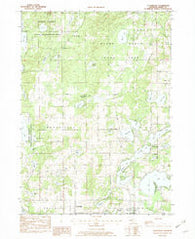 Cloverdale Michigan Historical topographic map, 1:24000 scale, 7.5 X 7.5 Minute, Year 1982