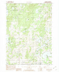 Cloverdale Michigan Historical topographic map, 1:24000 scale, 7.5 X 7.5 Minute, Year 1982