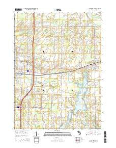 Coldwater East Michigan Historical topographic map, 1:24000 scale, 7.5 X 7.5 Minute, Year 2014