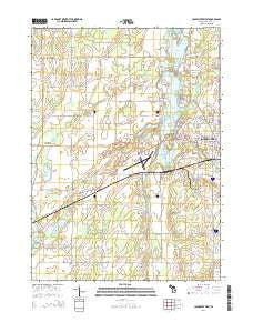 Coldwater West Michigan Historical topographic map, 1:24000 scale, 7.5 X 7.5 Minute, Year 2014