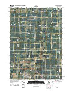 Coleman Michigan Historical topographic map, 1:24000 scale, 7.5 X 7.5 Minute, Year 2011