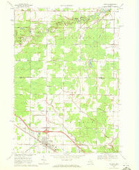 Coleman Michigan Historical topographic map, 1:24000 scale, 7.5 X 7.5 Minute, Year 1969