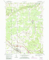 Coleman Michigan Historical topographic map, 1:24000 scale, 7.5 X 7.5 Minute, Year 1969