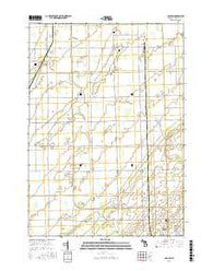Colling Michigan Current topographic map, 1:24000 scale, 7.5 X 7.5 Minute, Year 2016