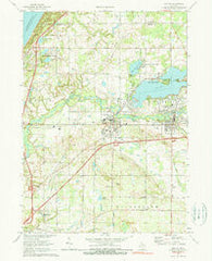 Coloma Michigan Historical topographic map, 1:24000 scale, 7.5 X 7.5 Minute, Year 1970