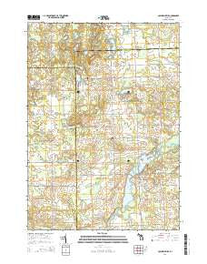 Columbiaville Michigan Historical topographic map, 1:24000 scale, 7.5 X 7.5 Minute, Year 2014