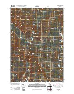 Comins Michigan Historical topographic map, 1:24000 scale, 7.5 X 7.5 Minute, Year 2012