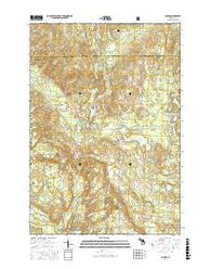 Comins Michigan Current topographic map, 1:24000 scale, 7.5 X 7.5 Minute, Year 2017