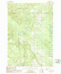 Comins Michigan Historical topographic map, 1:24000 scale, 7.5 X 7.5 Minute, Year 1986