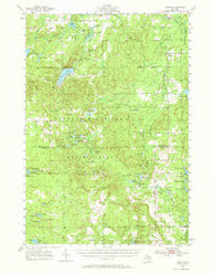 Comins Michigan Historical topographic map, 1:62500 scale, 15 X 15 Minute, Year 1955
