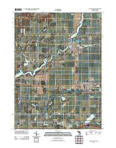 Constantine Michigan Historical topographic map, 1:24000 scale, 7.5 X 7.5 Minute, Year 2011