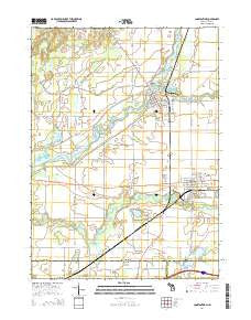 Constantine Michigan Historical topographic map, 1:24000 scale, 7.5 X 7.5 Minute, Year 2014