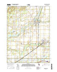 Constantine Michigan Current topographic map, 1:24000 scale, 7.5 X 7.5 Minute, Year 2016