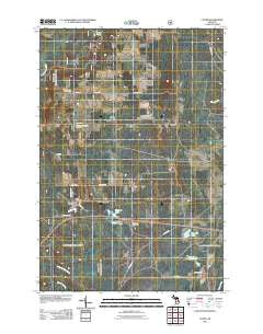 Cooks Michigan Historical topographic map, 1:24000 scale, 7.5 X 7.5 Minute, Year 2011