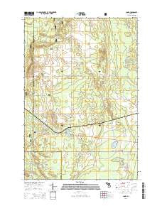 Cooks Michigan Historical topographic map, 1:24000 scale, 7.5 X 7.5 Minute, Year 2014