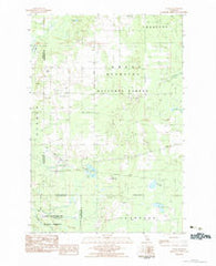 Cooks Michigan Historical topographic map, 1:25000 scale, 7.5 X 7.5 Minute, Year 1983