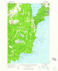 Cooks Michigan Historical topographic map, 1:62500 scale, 15 X 15 Minute, Year 1958