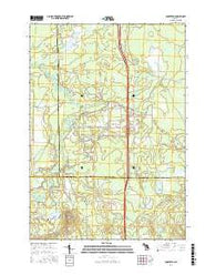 Cooperton Michigan Current topographic map, 1:24000 scale, 7.5 X 7.5 Minute, Year 2017