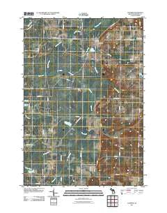 Copemish Michigan Historical topographic map, 1:24000 scale, 7.5 X 7.5 Minute, Year 2011