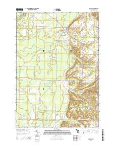 Copemish Michigan Historical topographic map, 1:24000 scale, 7.5 X 7.5 Minute, Year 2014